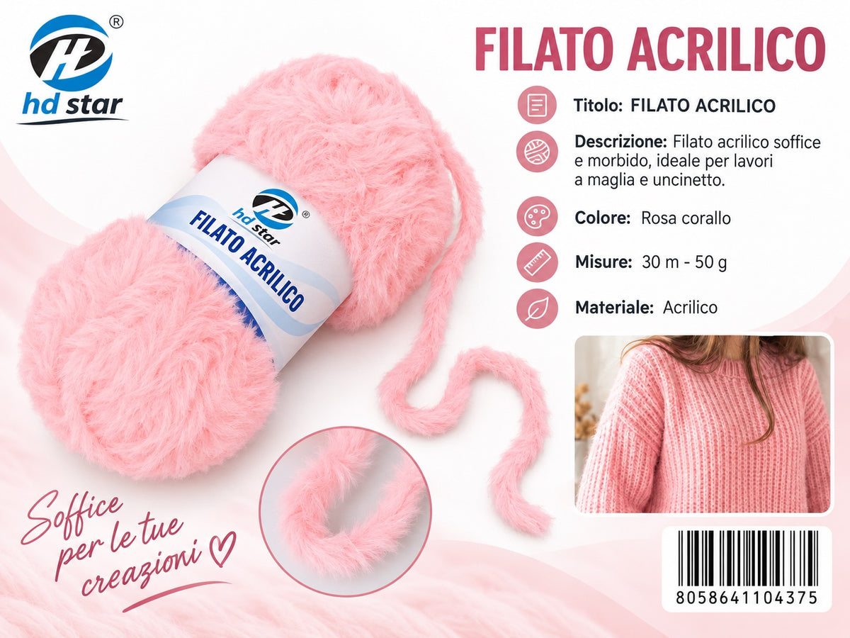 4110437 Filato Acrilico 50G Col.#18 1/10 Ct240