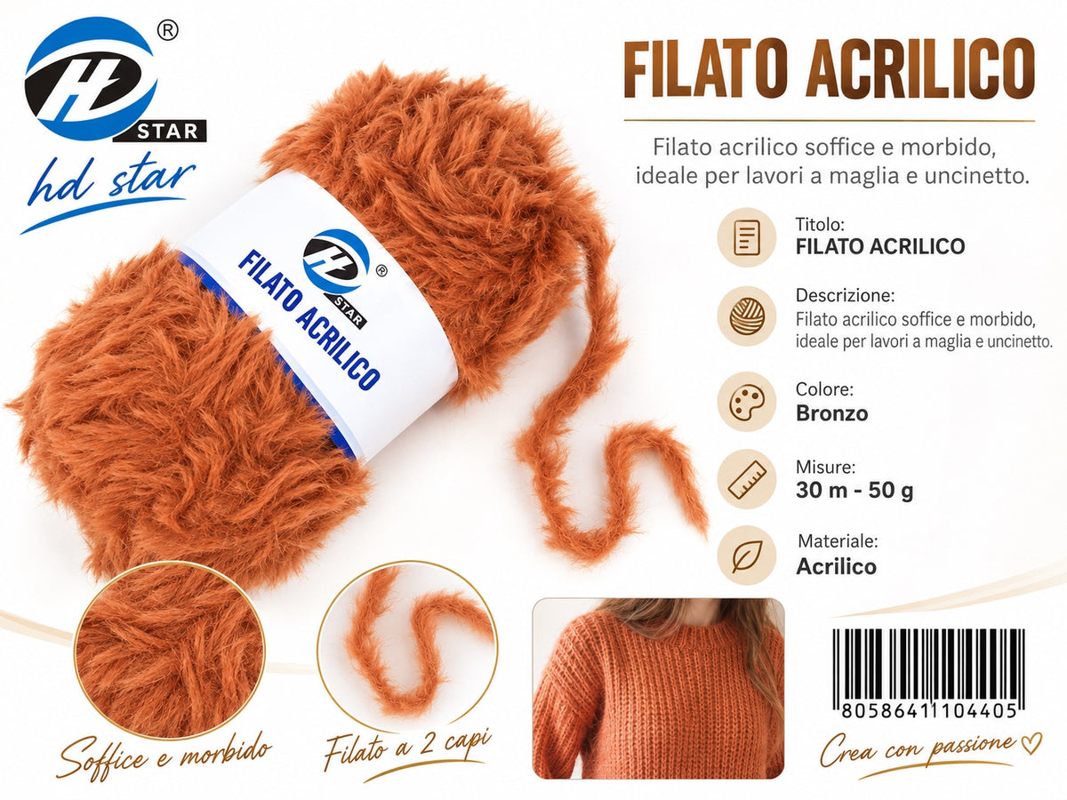 4110440 Filato Acrilico 50G Col.#21 1/10 Ct240