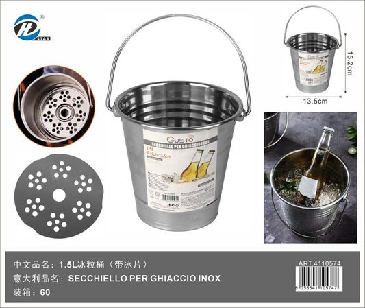 Secchiello per Ghiaccio Inox 1,5lt