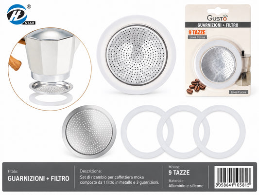 4110581 Guarnizioni+Filtro 9 Tazze 1/12 Ct192