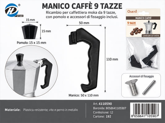 4110590 Manico Caffe 9 Tazze 1/12 Ct192