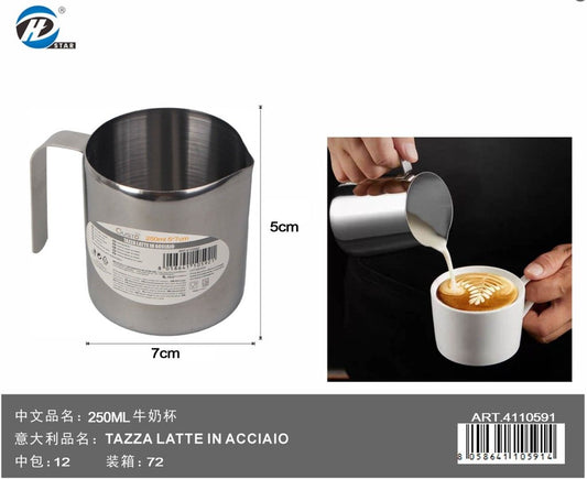4110591 Tazza Latte in Acciaio