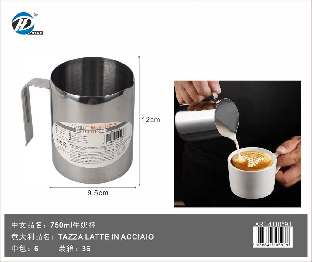 Tazza Latte in Acciaio 750ml