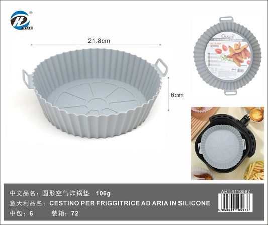4110597 Cestino Per Friggitrice Ad Aria In Silicone