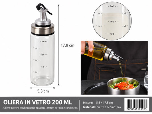 4110598 Oliera In Vetro 200Ml 1/6 Ct48