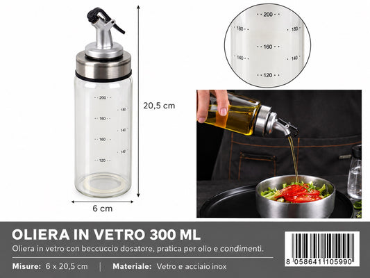 4110599 Oliera In Vetro 300Ml 1/12 Ct48