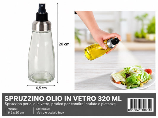 4110601 Spruzzino Olio In Vetro 320Ml 1/12 Ct72