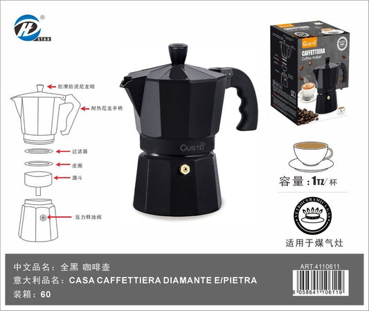 4110611 Casa Caffettiera Diamante E/pietra 1tz