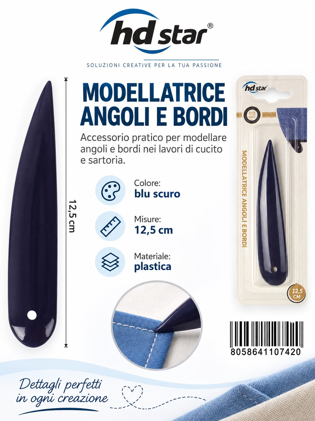 4110742 Modellatrice Angoli E Bordi 1/12 Ct288