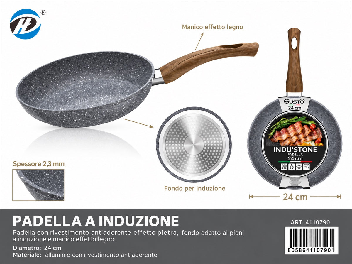 4110790 Linea Industone Padella a Induzione 24cm