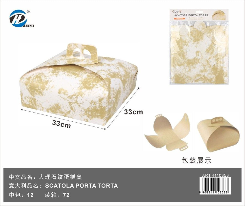 Scatola Porta Torta 33*33Cm