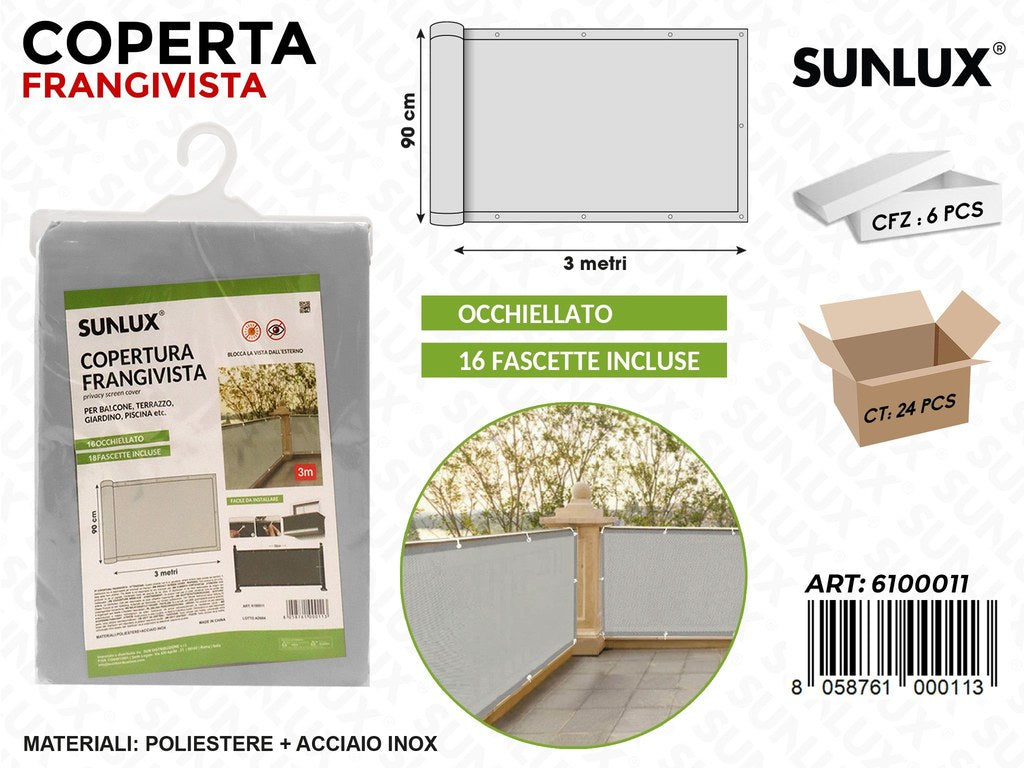 Sunlux Coperta Frangivista c/Fascette 90CM*3MT