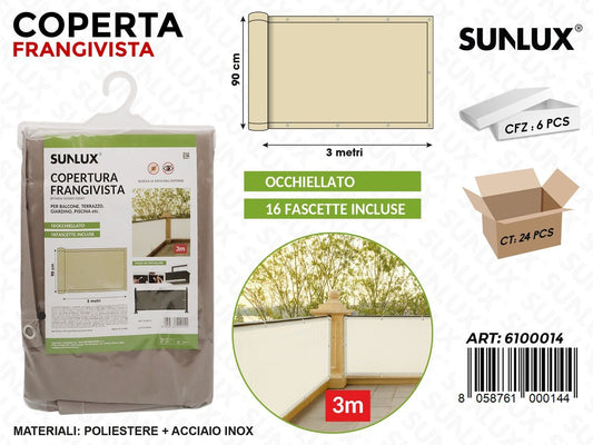 Sunlux Coperta Frangivista c/Fascette 90CM*3MT