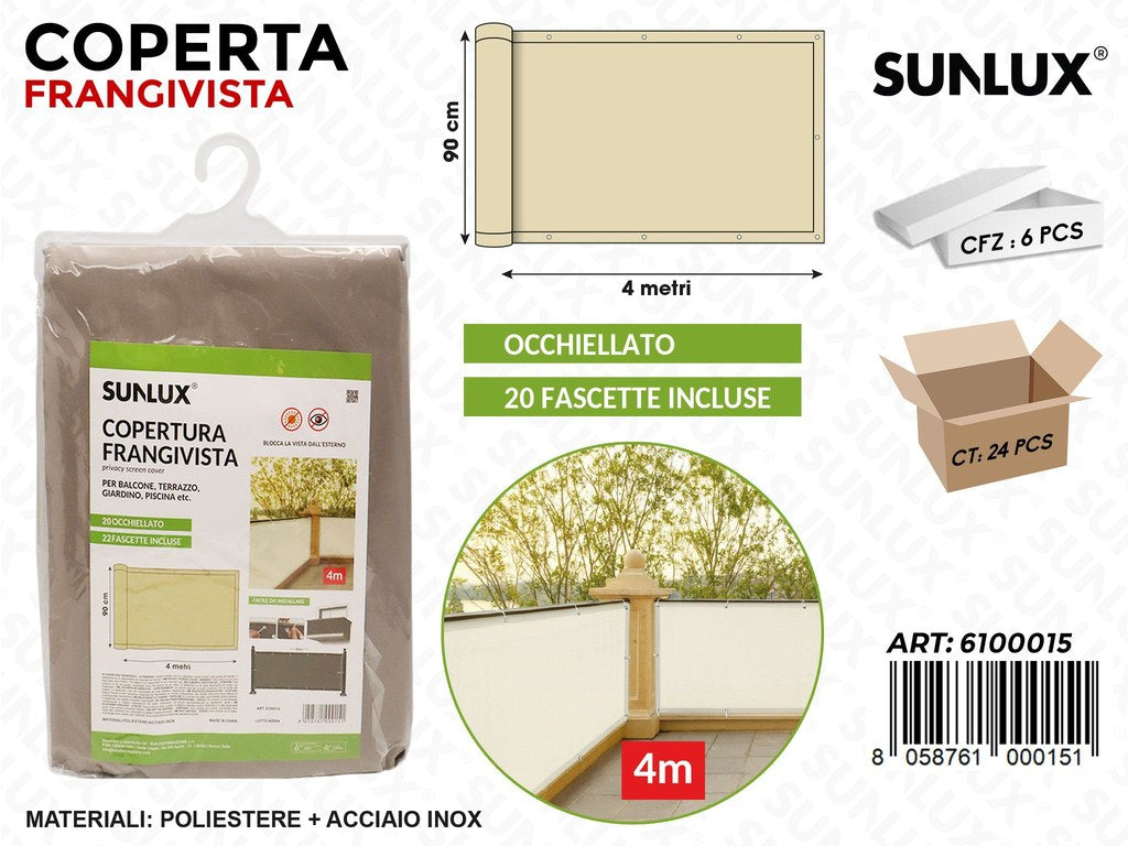 Sunlux Coperta Frangivista c/Fascette 90CM*4MT