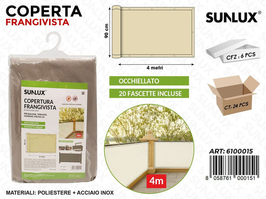 Sunlux Coperta Frangivista c/Fascette 90CM*4MT