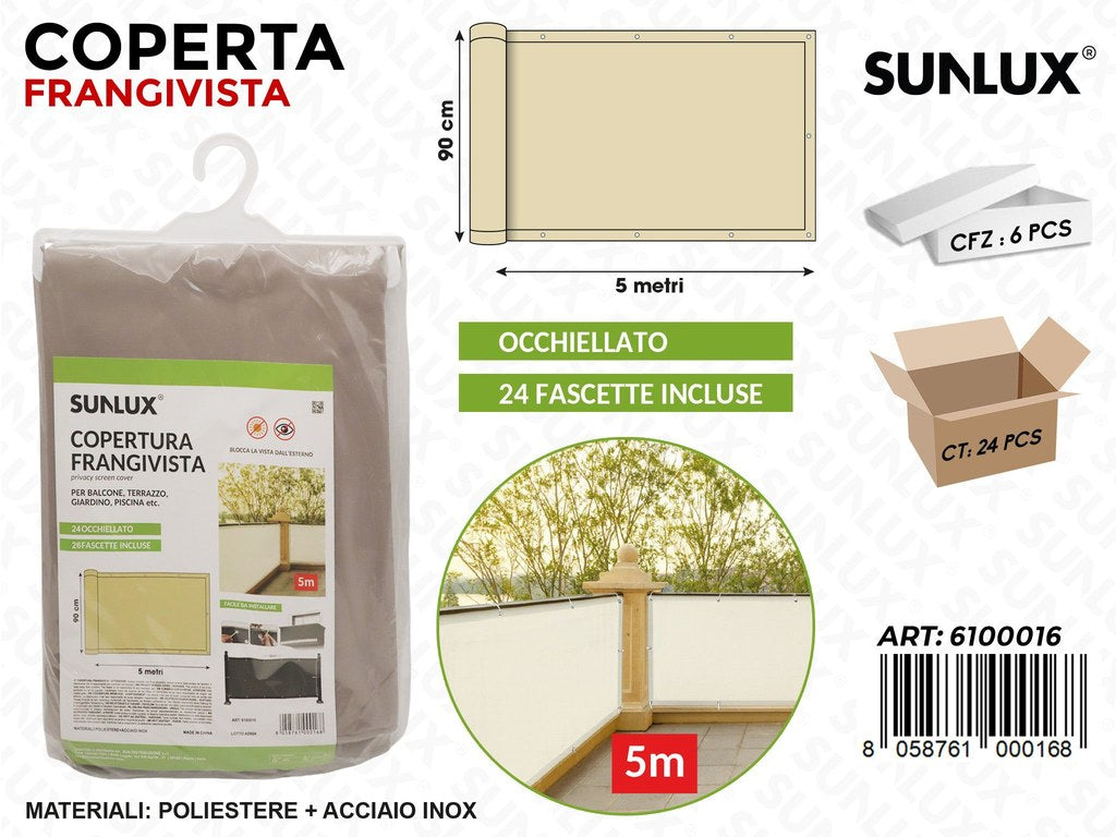 Sunlux Coperta Frangivista c/Fascette 90CM*5MT