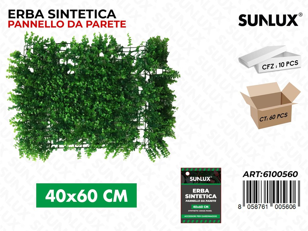 Sunlux Erba Sintetica Parete 40*60CM