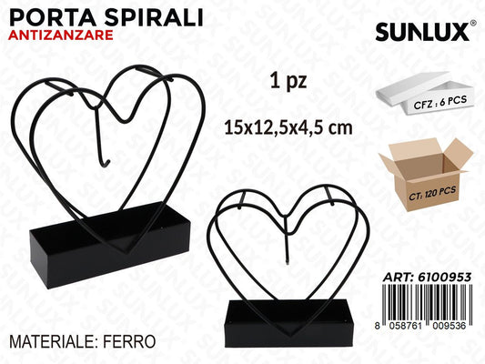 Sunlux Porta Spirali in Ferro 15*12.5*4.5CM