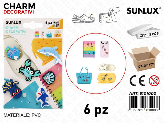 Sunlux Charm Dec. 6PCS Ass.
