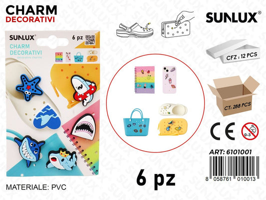 Sunlux Charm Dec. 6PCS Ass.