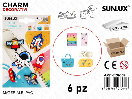 Sunlux Charm Dec. 6PCS Ass.