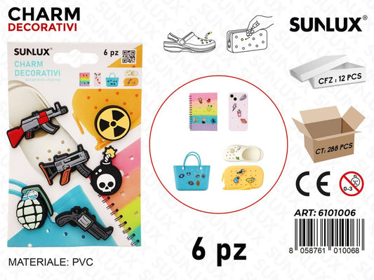 Sunlux Charm Dec. 6PCS Ass.