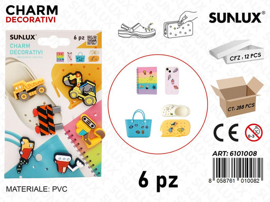 Sunlux Charm Dec. 6PCS Ass.