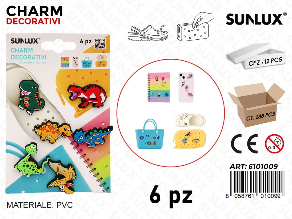 Sunlux Charm Dec. 6PCS Ass.
