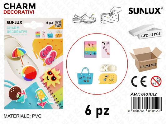 Sunlux Charm Dec. 6PCS Ass.