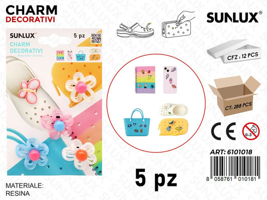Sunlux Charm Dec. 5PCS Ass.