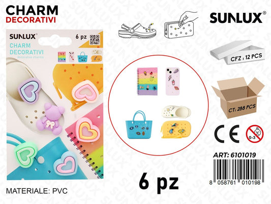 Sunlux Charm Dec. 6PCS Ass.