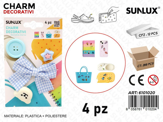 Sunlux Charm Dec. 4PCS Ass.