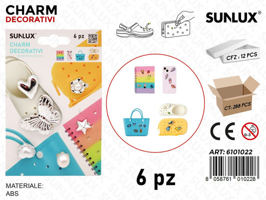 Sunlux Charm Dec. 6PCS Ass.