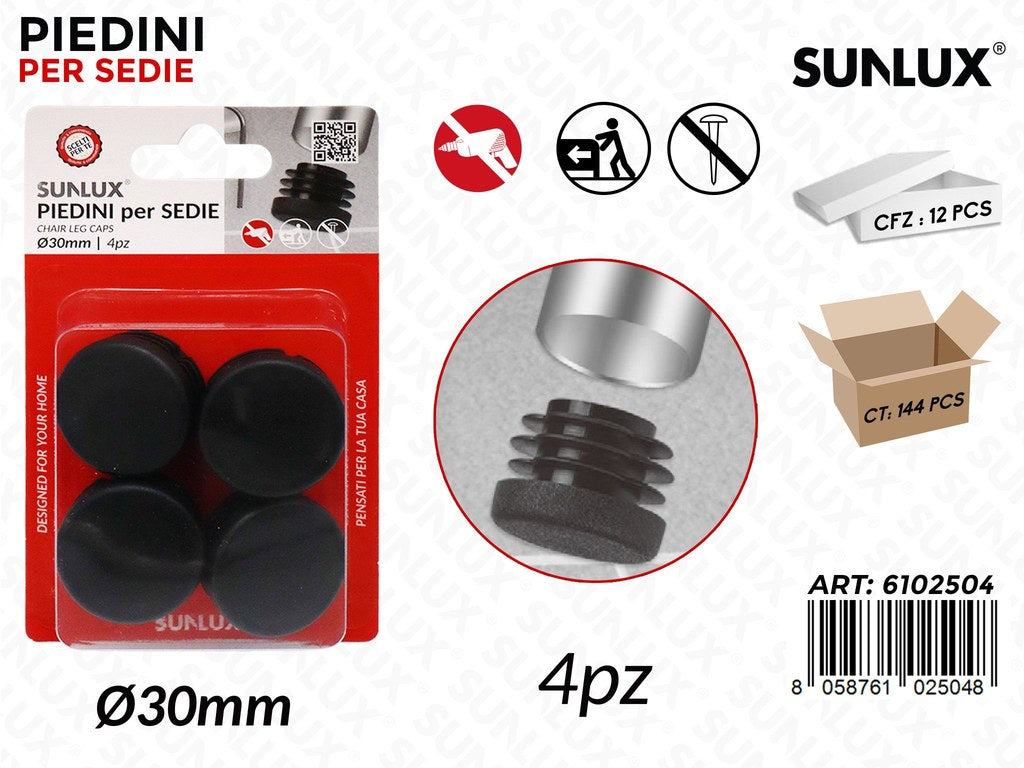 Sunlux Piedini Sedie 4PCS D.30MM