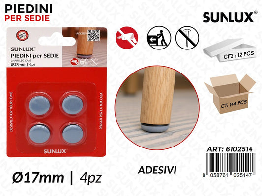 Sunlux Piedini Sedie Adv 4PCS D.17MM