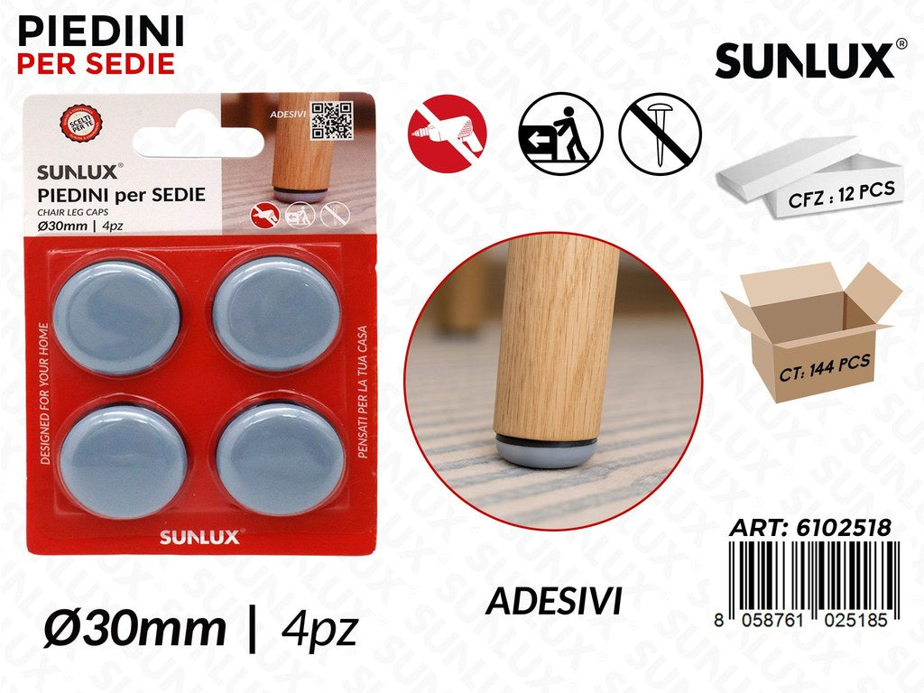 Sunlux Piedini Sedie Adv 4PCS D.30MM