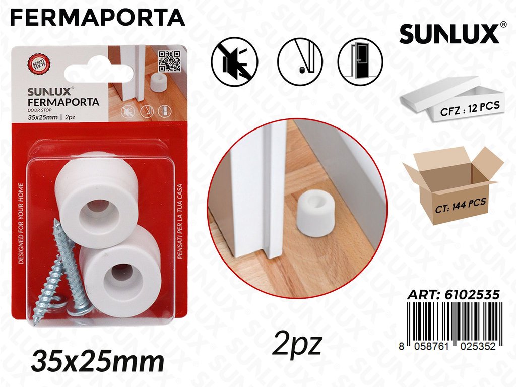 Sunlux Fermaporta 2PCS 35*25MM