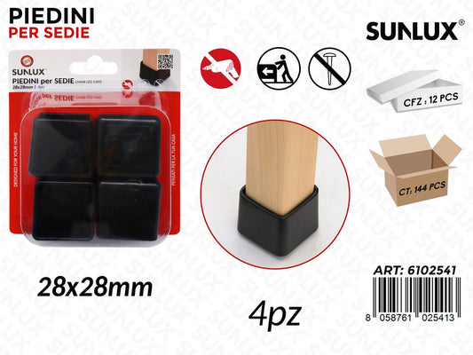 Sunlux Piedini Sedie 4PCS 28*28MM
