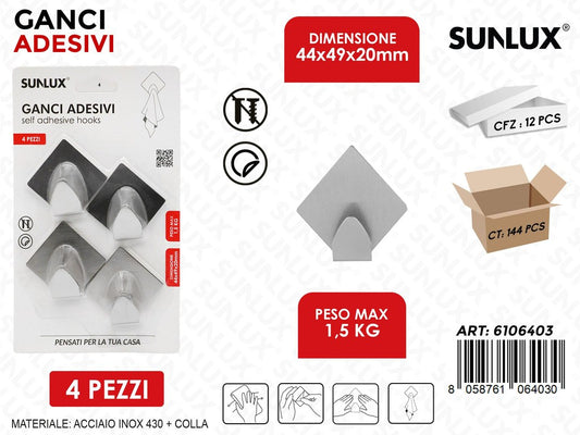 Sunlux Ganci Adv Acc. 430 4PCS MAX1.5KG 44*49*20MM
