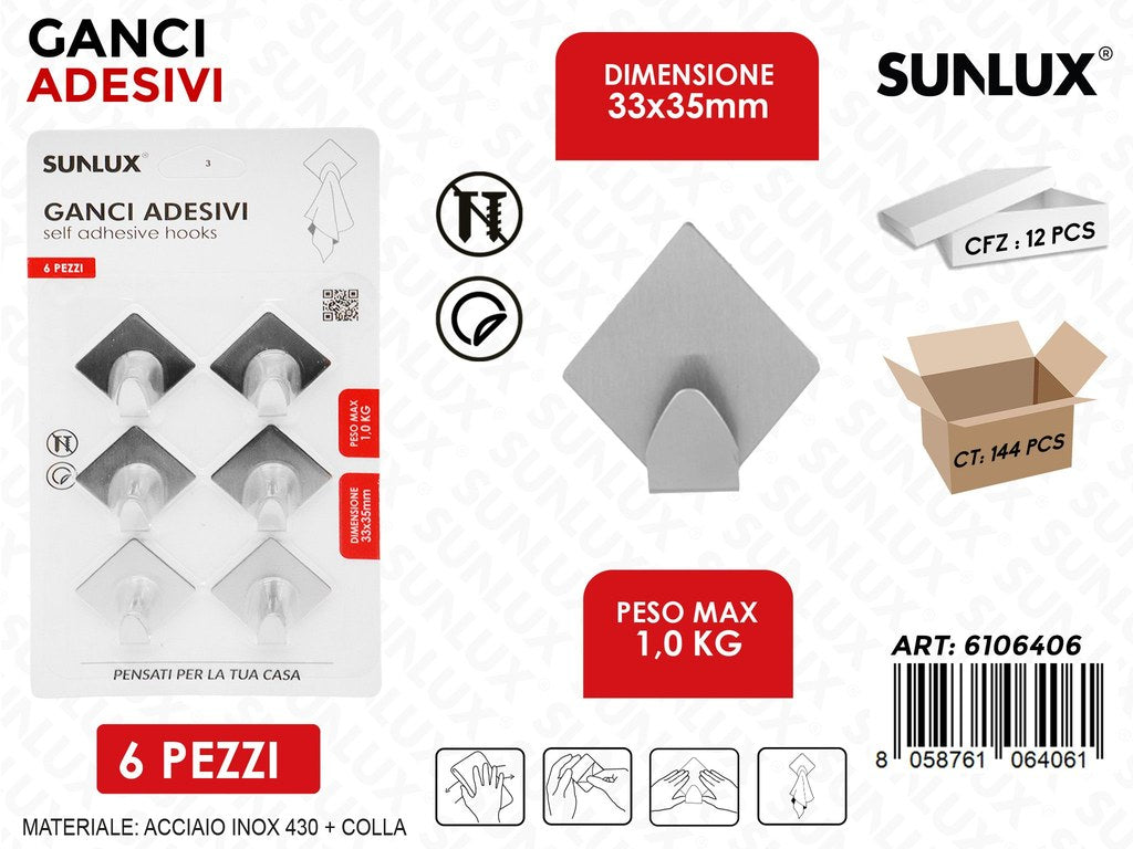 Sunlux Ganci Adv Acc. 430 6PCS MAX1KG 33*35MM