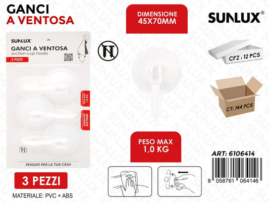 Sunlux Ganci Adv 3PCS Max 1KG 45*70MM