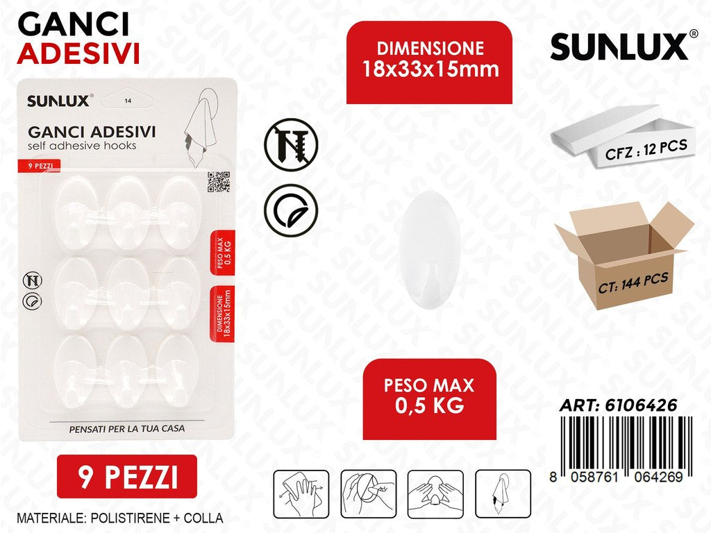 Sunlux Ganci Adv 9PCS Max 0.5KG 18*33*15MM