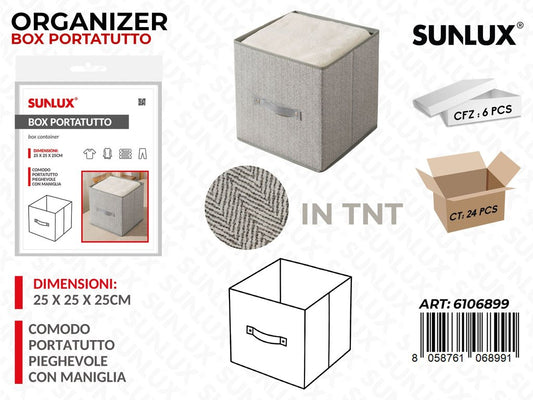 Sunlux Organizer Box Portatutto Tnt 25*25*25CM