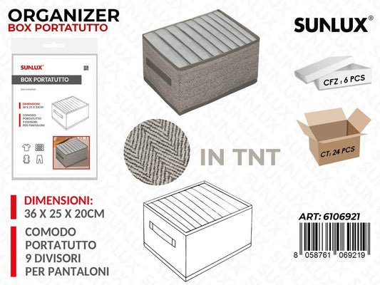 Sunlux Organizer Box Portatutto Tnt 9DIVIS. 36*25*20CM