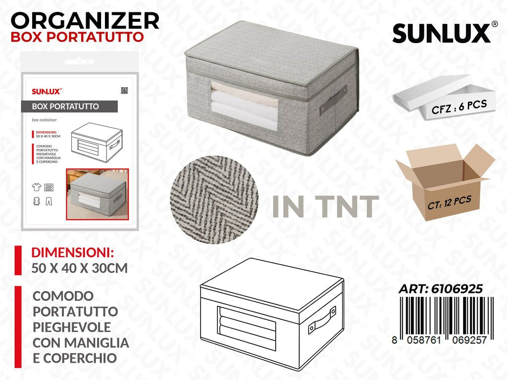 ORGANIZER BOX PORTATUTTO TNT 50*40*30CM
