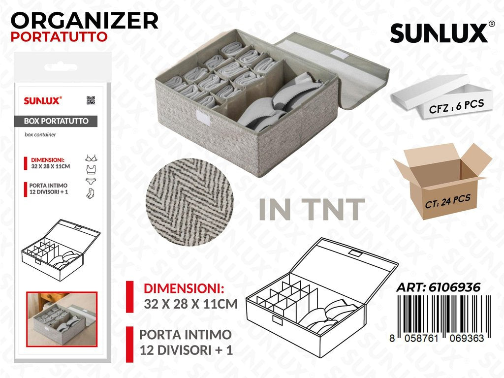Sunlux Organizer Portatutto Tnt 13DIVS. 32*28*11CM