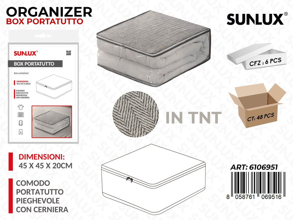 ORGANIZER BOX PORTATUTTO TNT 45*45*20CM
