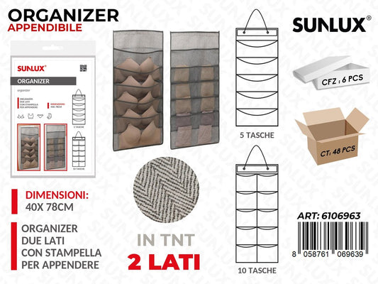 Sunlux Organizer Append. Tnt 2L. 5-10TASC. 40*78CM