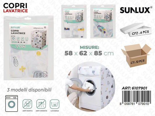 Sunlux Copri Lavatrice Ass. 58*62*85CM
