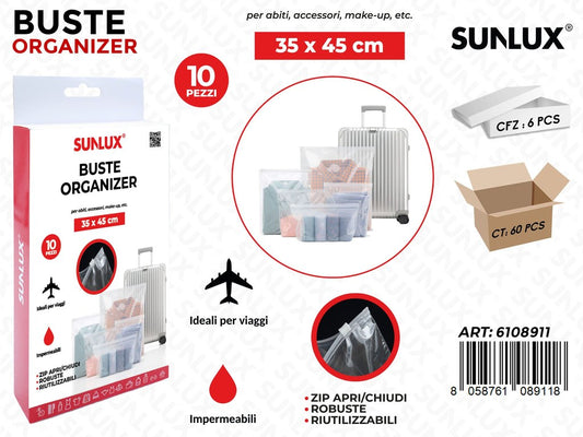 Sunlux Buste Organizer 10PCS 35*45CM